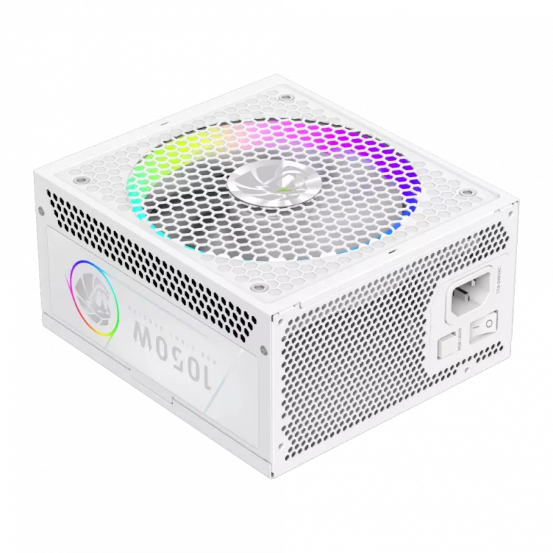 Gamemax Power Supply, 80 PLUS, Gold | RGB 1050G WH | 1050 W
