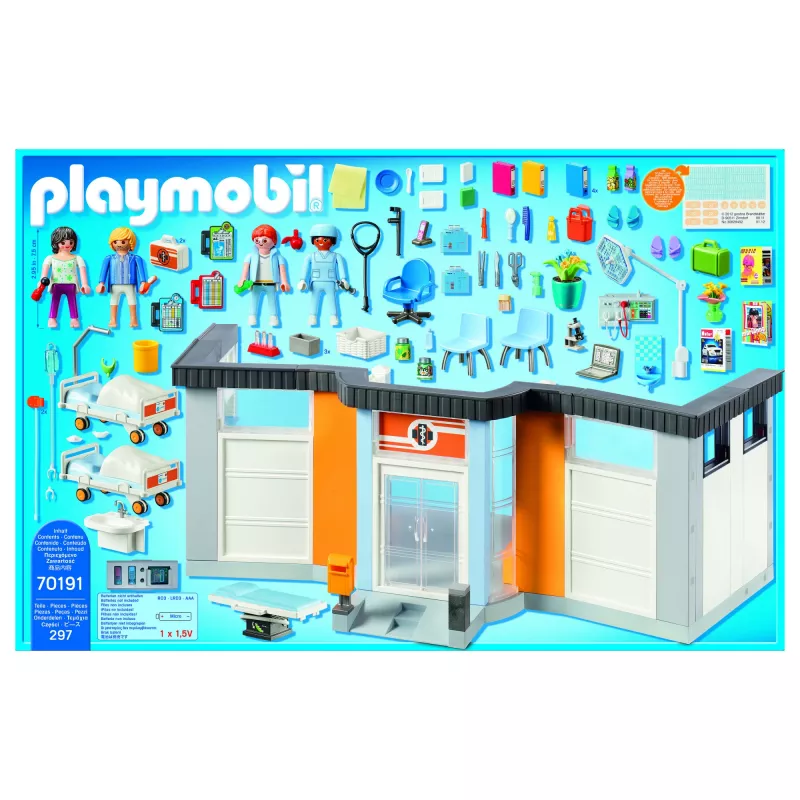 Toy figure Playmobil 70191 Furnished Hospital Wing 297 pieces