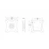 TV mount Edbak GD03 73.7 cm 10 kg Black