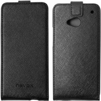 Nevox RELINO Case for HTC One (M7) FLIP Case black-grey Blister