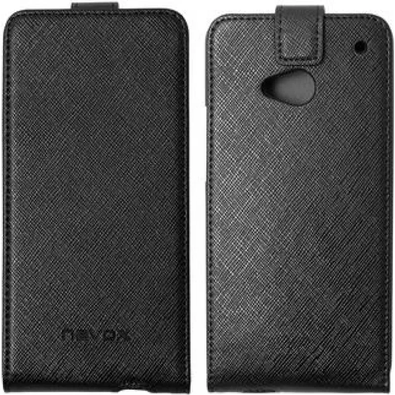 Nevox RELINO Case for HTC One (M7) FLIP Case black-grey Blister