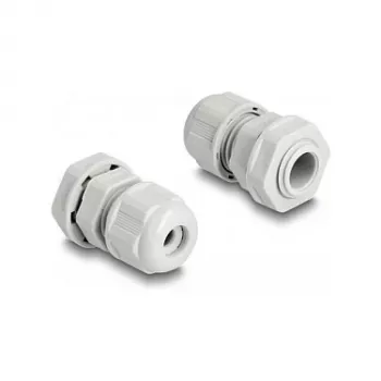 DeLOCK EX Cable Gland M12 grey 2 pieces Polyamide