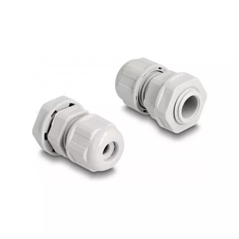 DeLOCK EX Cable Gland M12 grey 2 pieces Polyamide