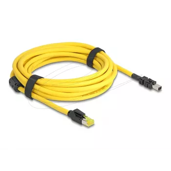 Networking Cable DeLOCK 81253 Black Yellow 5m Cat6