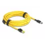 Networking Cable DeLOCK 81253 Black Yellow 5m Cat6