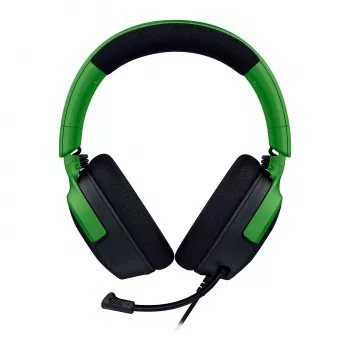 Wired gaming headset Razer Kraken V4 X — supra-aural, 20–20000 Hz, 1.8 m cable, 310 g, black/green