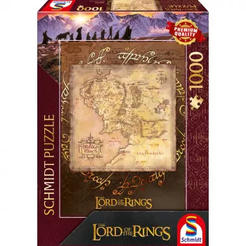 Jigsaw Puzzle 1000 pieces, schmidt spiele Lord of the Rings - Middle Earth, art print