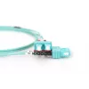 DIGITUS Professional - Patch-Cable - SC multi-mode (M) to SC multi-mode (M) - 2 m - Fibre Optic - 50/125 micrometre - OM3 - Halogen-Free - aquamarine