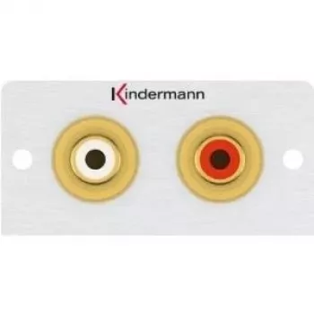 Socket outlet 2 x RCA Kindermann 7444000510