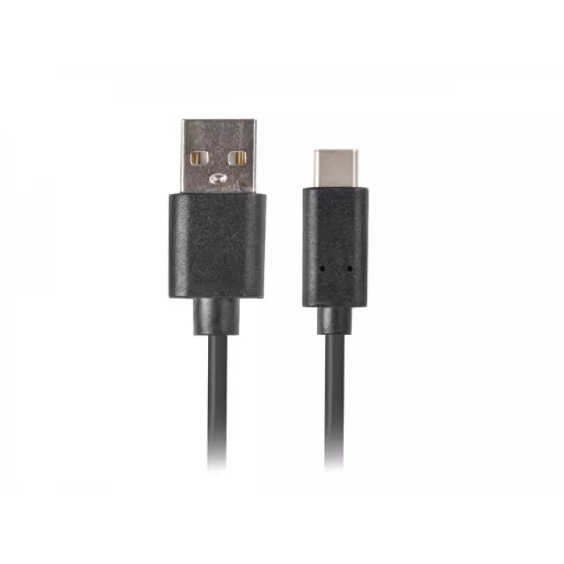 USB 2.0 cable LANBERG CA-USBO-10CU-0005-BK — USB A to USB C, 0.5 m, black