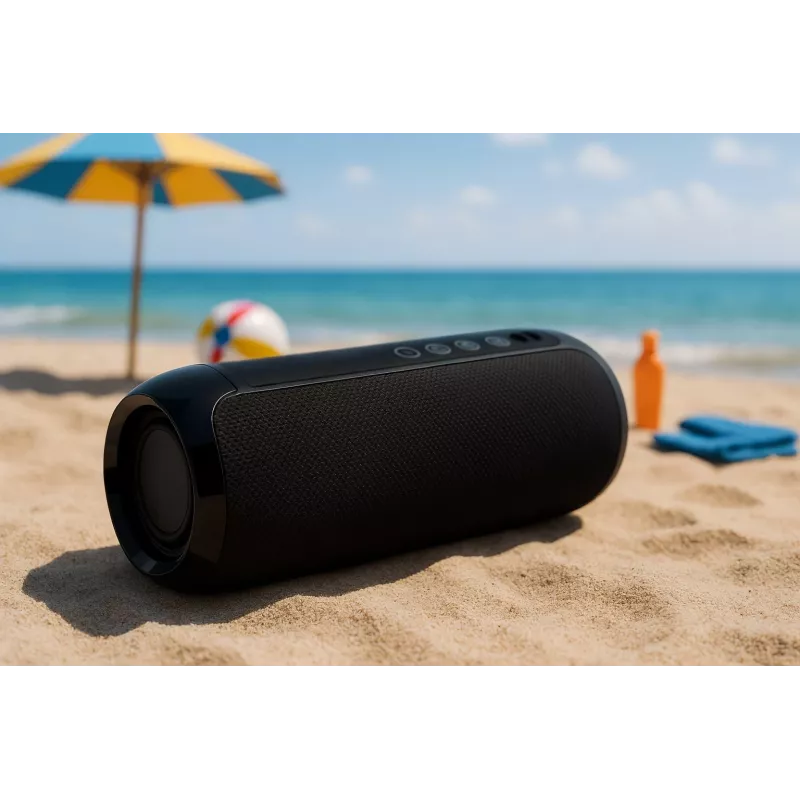 Portable Bluetooth stereo speaker SQUEAK SQ1008 — 14W RMS, Bluetooth 5.3, 1200 mAh, IPX4, FM, LED, AUX, USB