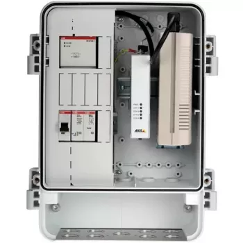 Axis T98A18-VE Media Converter Cabinet A - Media Converter - GigE - 10Base-T, 100Base-TX, 1000Base-X, 100Base-X - 2 Ports - RJ-45 / SFP (mini-GBIC)