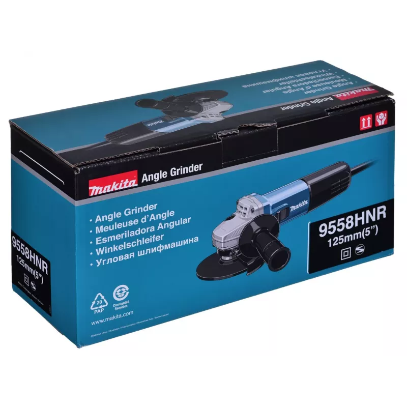Makita 9558HNR angle grinder, 125 mm