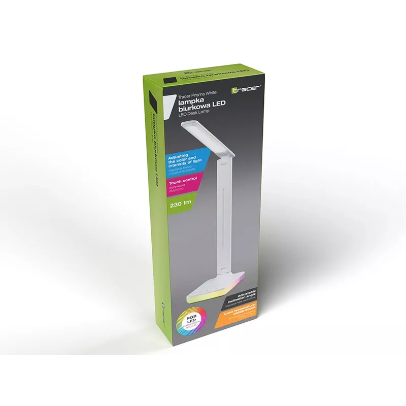 Tracer 47705 Prisma White LED Desk Lamp