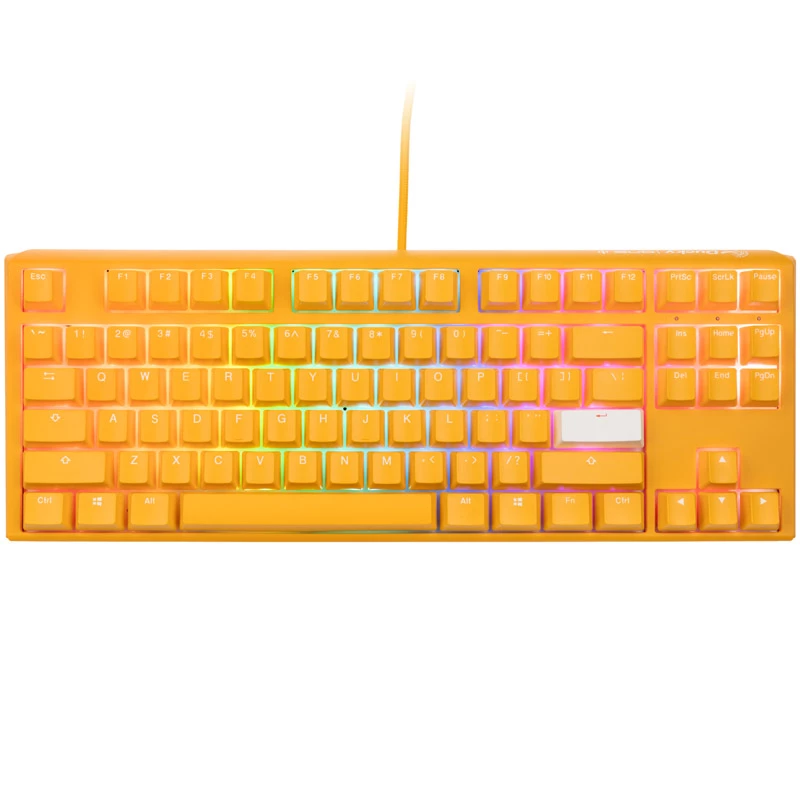 Ducky One 3 TKL keyboard Gaming USB QWERTY English Yellow