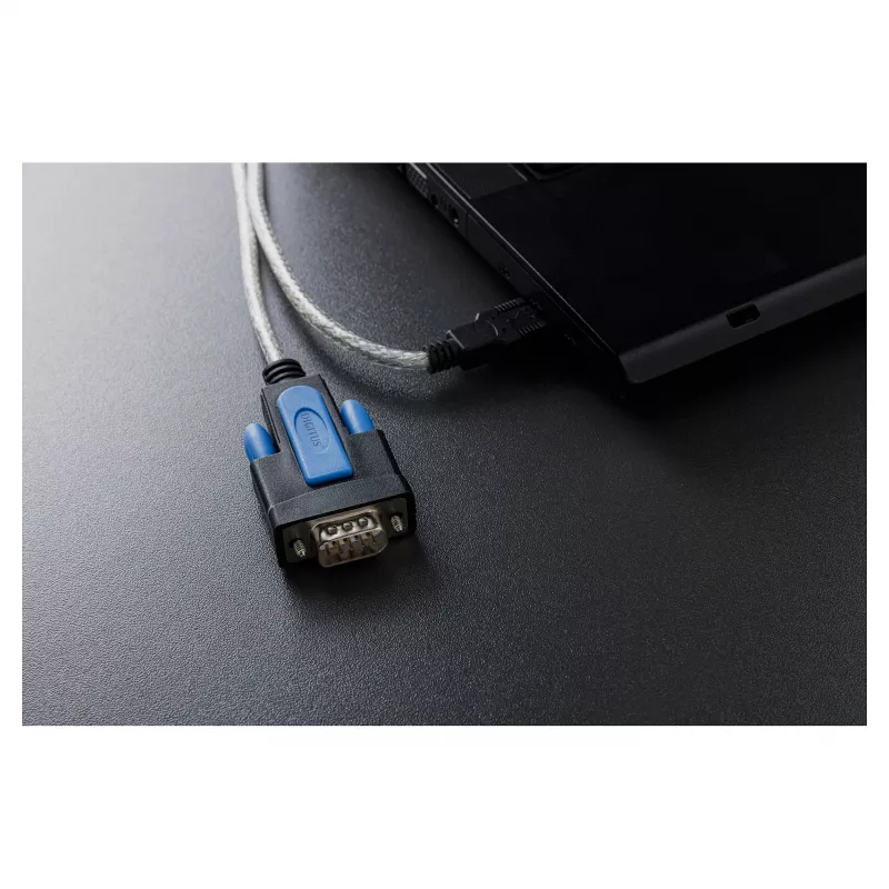 USB 2.0 to RS232 adapter cable DIGITUS DA-70170, FTDI chipset, 1.8 m, USB Type-A to DB9