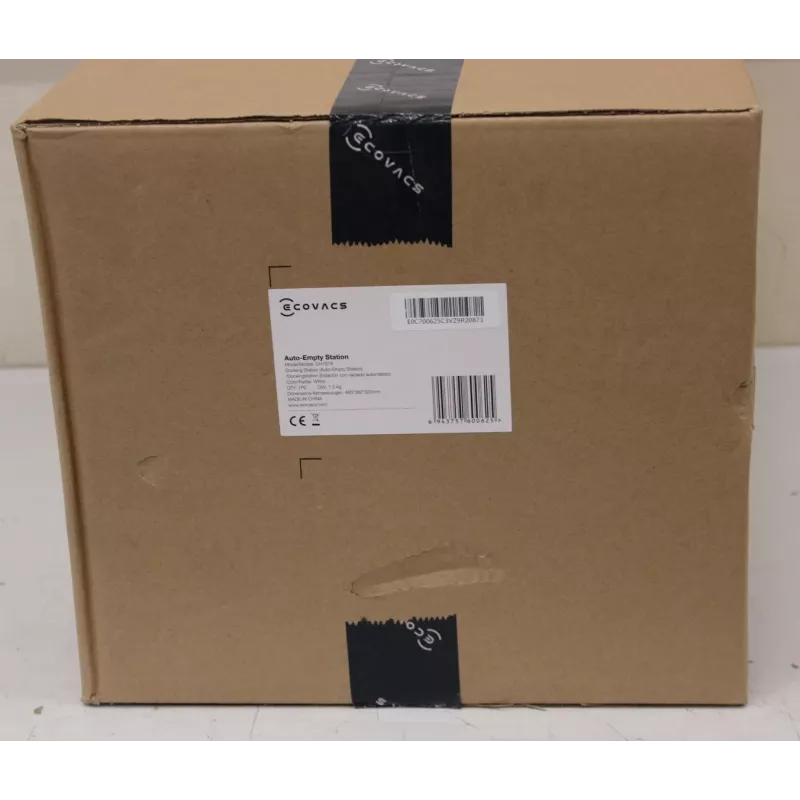Auto-Empty Station Ecovacs CH1918 for OZMO T8 N8 T9 — White, includes 2 dust bags