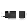Crong wall charger Ultra Compact GaN 35W PD 3.0 2x USB-C (black)