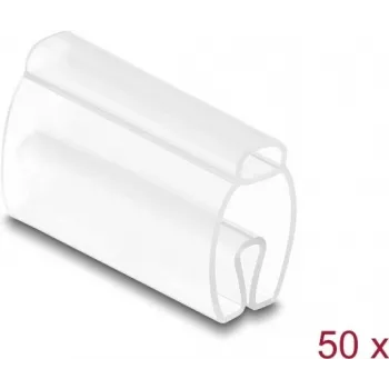 Cable marker DELOCK 80952, 50 pcs, for cables Ø 6–10 mm, transparent