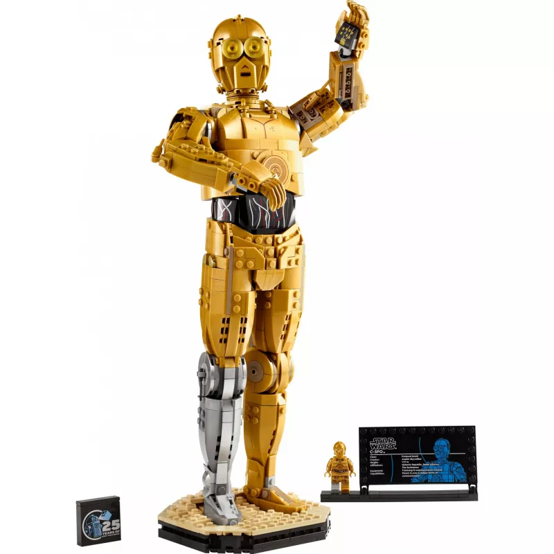 LEGO buildable figure Star Wars C-3PO model 75398 — 1,138 pieces, 380 mm display collectible