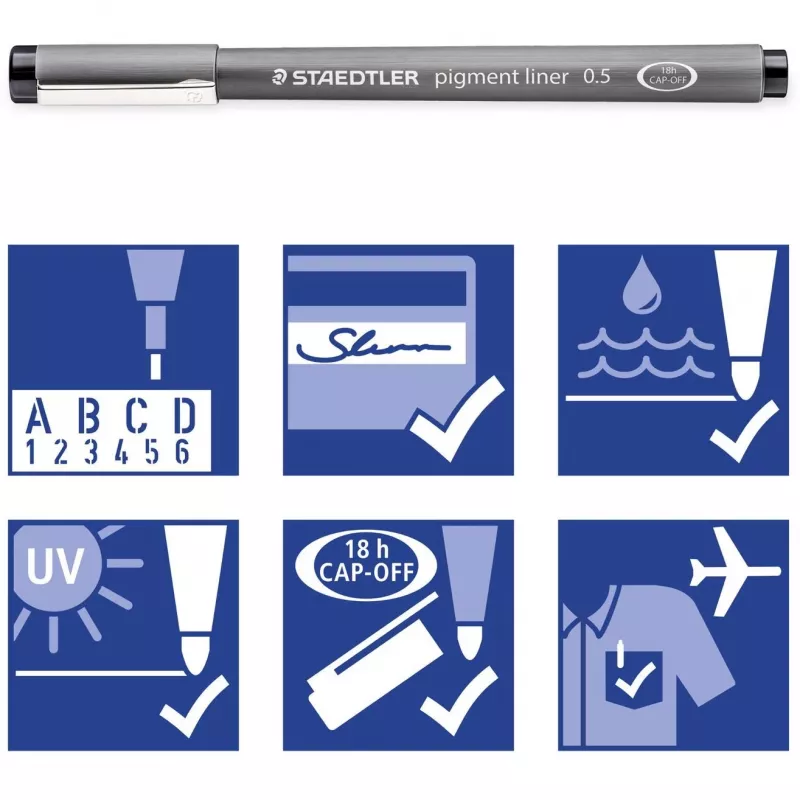 Fineliner Staedtler pigment liner 308 Red