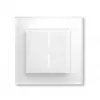 Smart glass push-button HomeMatic Homematic IP Glass push-button, 230 V, 868 MHz, white, 54.5×54.5×29 mm