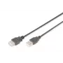 Digitus - USB-Extension Cable - USB Type A, 4-pin (M) - USB Type A, 4-pin (W) - 3,0m (USB / USB2.0) - Black (AK-300202-030-S)