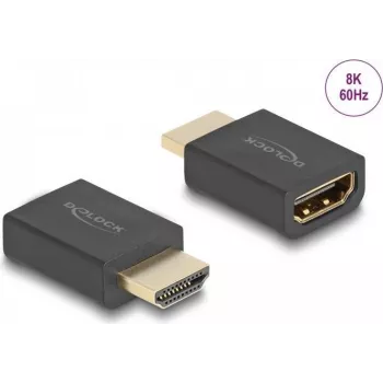 DeLOCK High Speed HDMI Adapter male to female 8K 60 Hz black