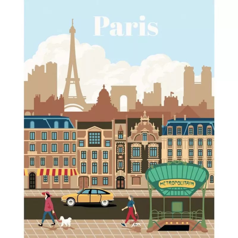 CreArt - Colorful Paris, Painting