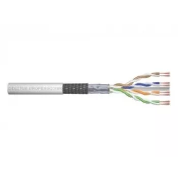 Network Cable Digitus CAT 6 SF/UTP twisted pair patch cord raw 305m Grey