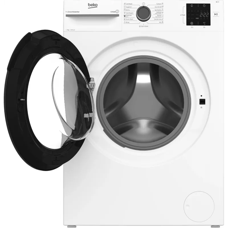 BEKO Washing machine BM1WFSU39223WA, 9 kg, Energy class B, 1200 RPM, Depth 54.6 cm