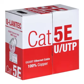 Q-LANTEC UTP Cable 4PR Cat.5e PVC 305m - Edycja LIMITOWANA (KIU5PVC305NC)
