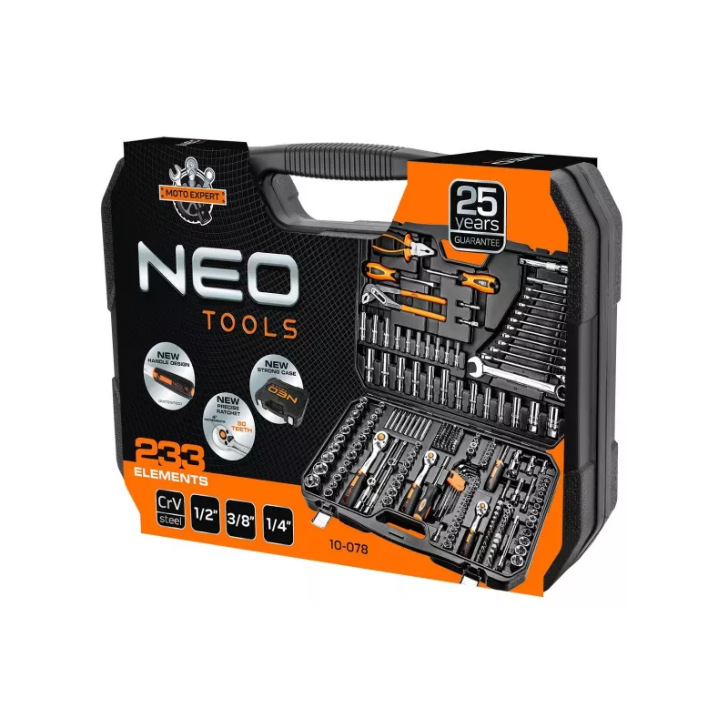 Neo 10-078 mechanics tool set 233 tools