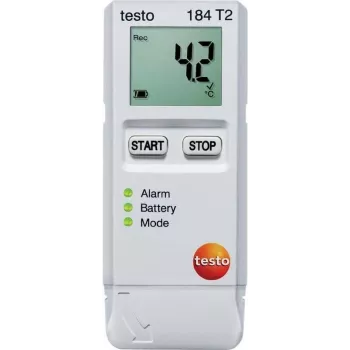 TESTO 184 T2 temperature-Data Logger, data recorder, 40000 measured values, - 35 ... + 70 ° C, 0.1 ° C (0572 1842)