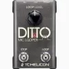 Microphone looper TC‑Helicon Ditto Mic Looper with microphone input (model 000-DDU01-00010)