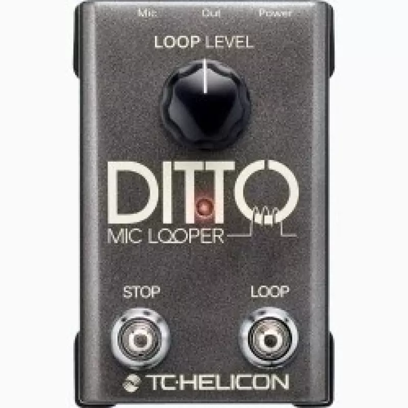 Microphone looper TC‑Helicon Ditto Mic Looper with microphone input (model 000-DDU01-00010)
