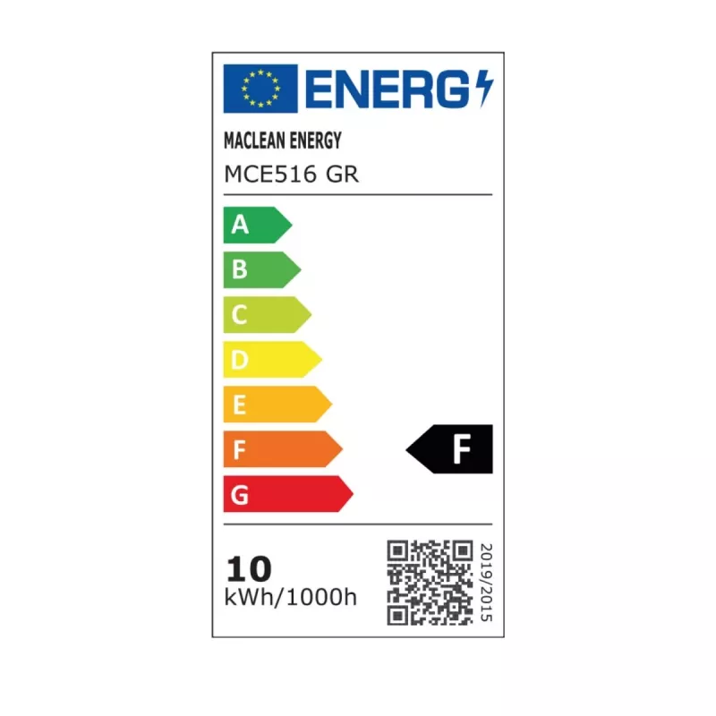 LED floodlight MACLEAN MCE516 with PIR motion sensor, 50W, grey