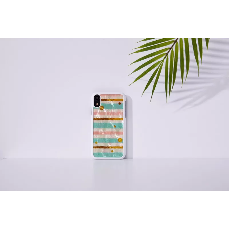 Phone case iKins for iPhone XR — mint black protective cover