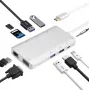 Docking station helos 304265 USB 3.1 Type-C with HDMI, VGA, USB and LAN