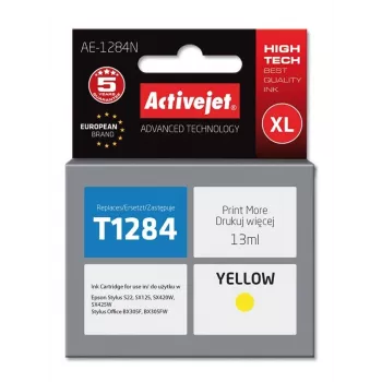 Activejet AE-1284N Ink (replacement for Epson T1284; Supreme; 13 ml; yellow)