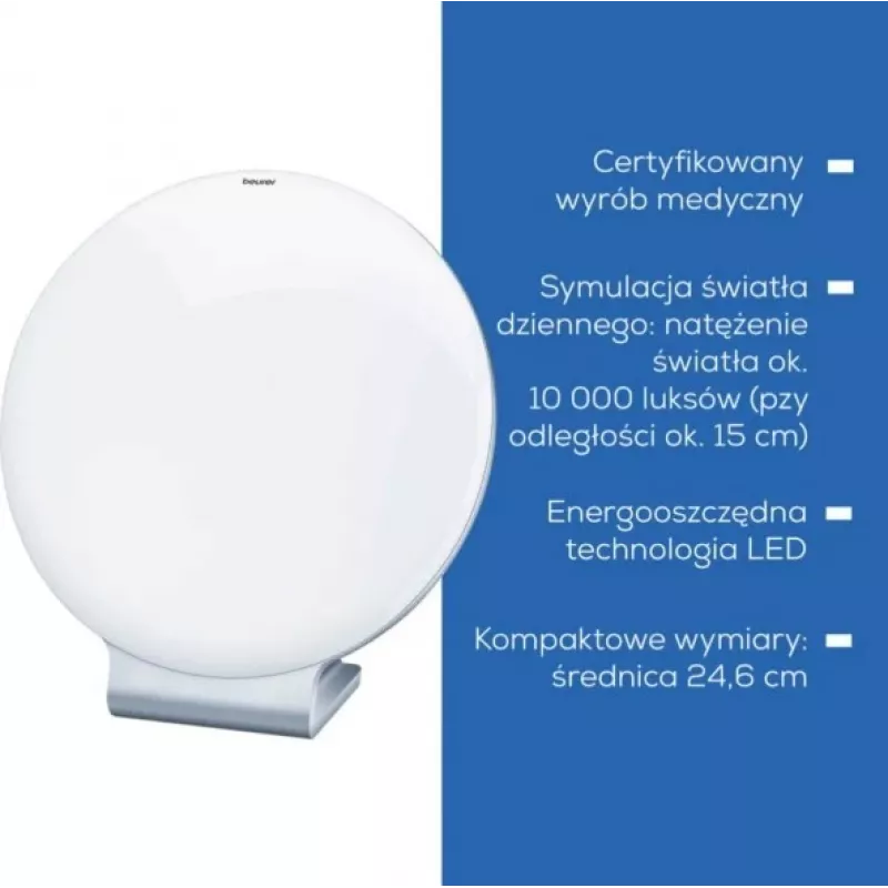 Light therapy lamp Beurer TL 50 60815 10000 lux – daylight simulator for seasonal light therapy