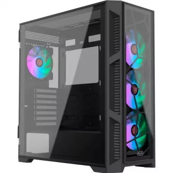 PONOS Ultra, Midi Tower, PC, Black, ATX, EATX, micro ATX, Mini-ITX, SPCC, Housing