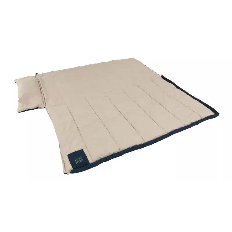 Sleeping bag Outwell Contour Lux XL — rectangular adult, polyester, 2200×1050 mm, for users up to 190 cm, blue