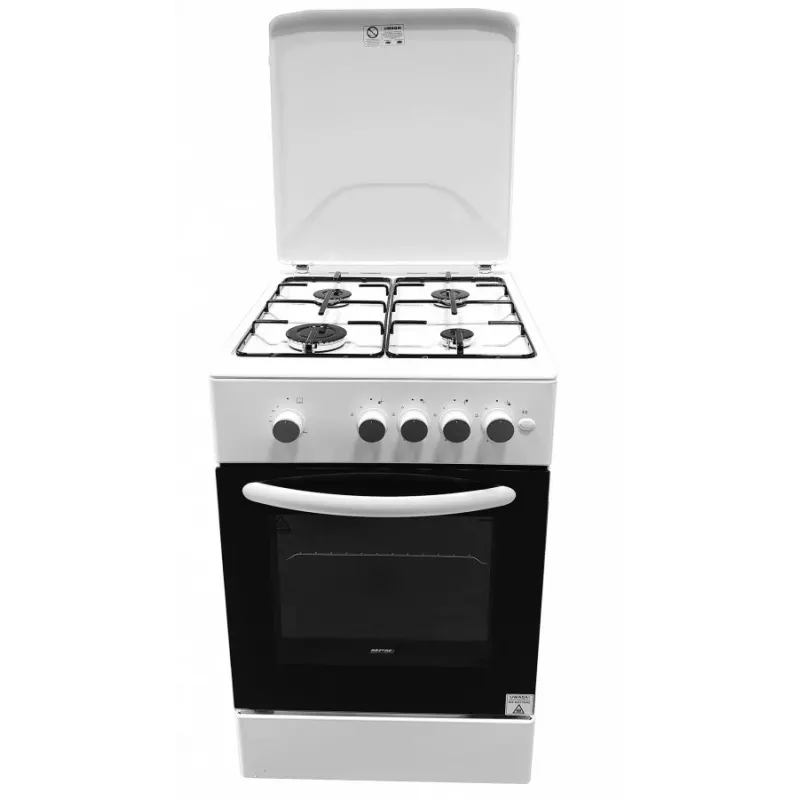 Gas cooker MPM MPM-54-KGF-21, 4-burner hob, 60 cm, gas, white, energy class A