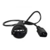 APC AP9880 power cable Black 0.6 m C14 coupler CEE7/7