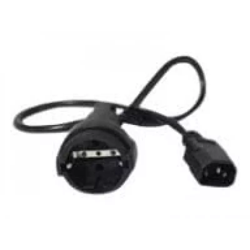 APC AP9880 power cable Black 0.6 m C14 coupler CEE7/7
