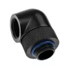 Adapter 90° G1/4 inch male to G1/4 inch female rotatable, XSPC, black, pack of 4