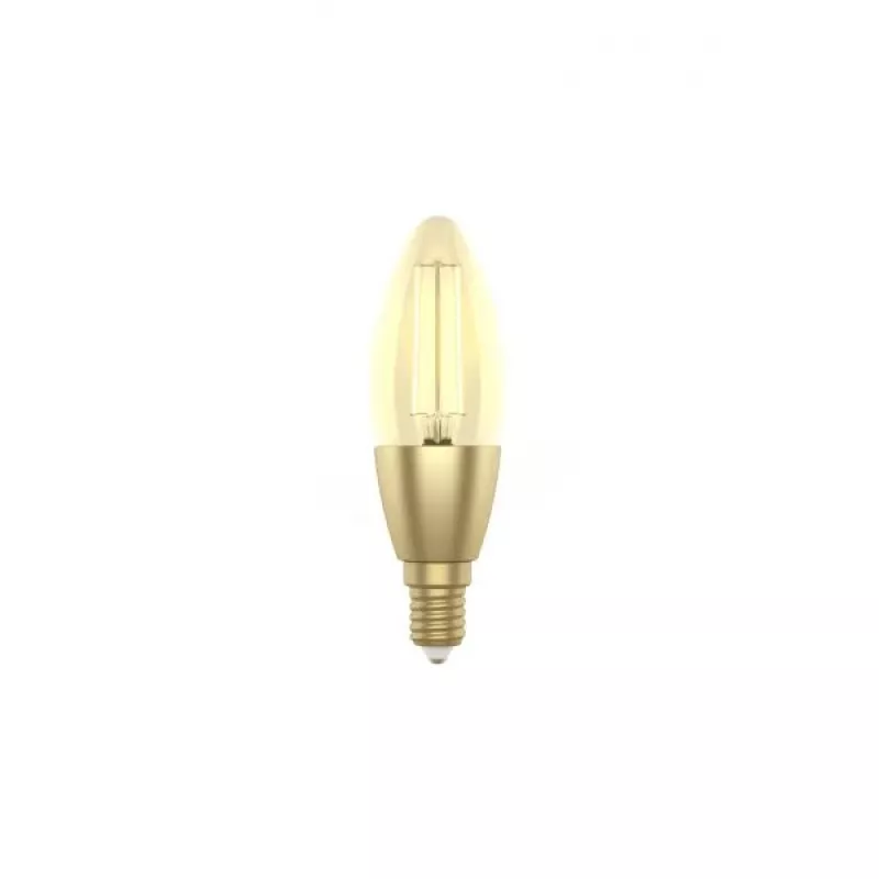 WOOX R5141 Smart Candle C37 Filament LED Bulb, Wi-FI, E14, 4.9W, 470 lm, Warm White 2700K