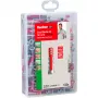 Meister-Box DUOPOWER, Wall Plug Light Grey/Red, 132-piece