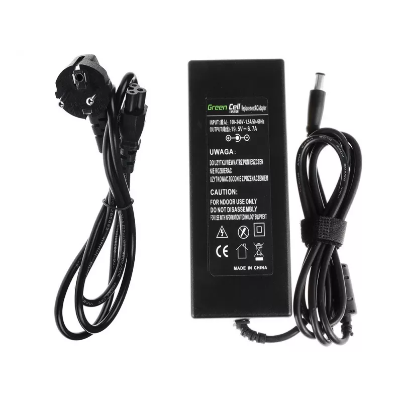 Power adapter Green Cell AD35P 130 W AC-to-DC 19.5 V 6.7 A for laptops, indoor, black